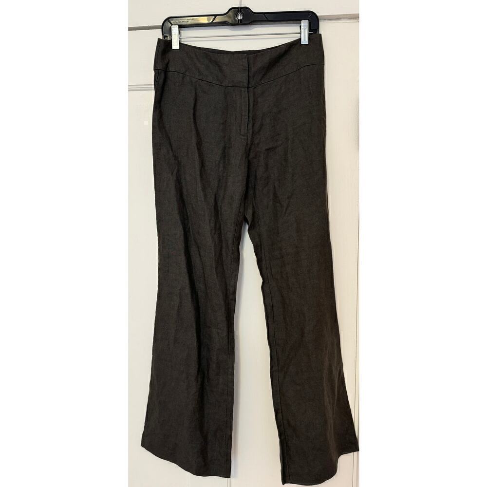 Eileen Fisher Linen Wide Leg Pants Trousers Size 4 (sustainable relaxed fit)